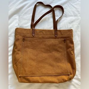 Madewell Canvas Transport Tote in Mustard